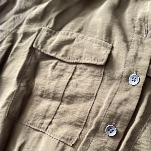 Maeve Olive Green Button-Up Maxi Dress Size 2 - Picture 4 of 9